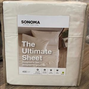 Sonoma 400 thread count KING sheet set ivory